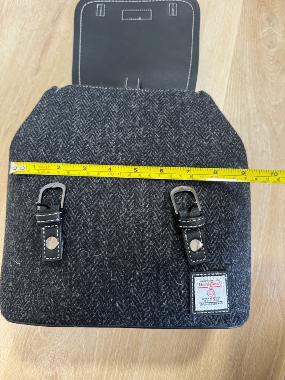 Islander Black Tweed Backpack with Contrast Stitching - Picture 7 of 7